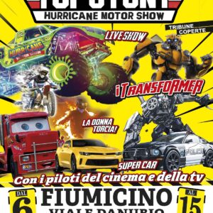 Biglietti – Hurrican Motorshow Fiumicino  dal  06  al 15 Marzo- Biglietti per il giorno 07  Marzo ore 17.30
